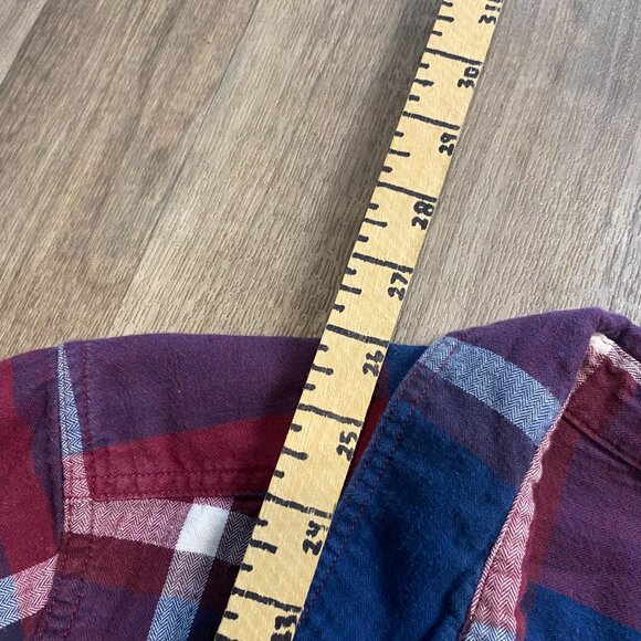 Eddie Bauer Blue Red Plaid Button Down Shirt Women's Size Large - Picture 6 of 6